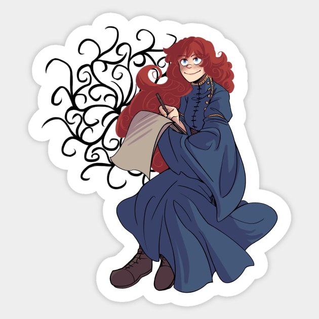 Brightness Shallan (and black line Pattern) Sticker by BreezyCheezyArt